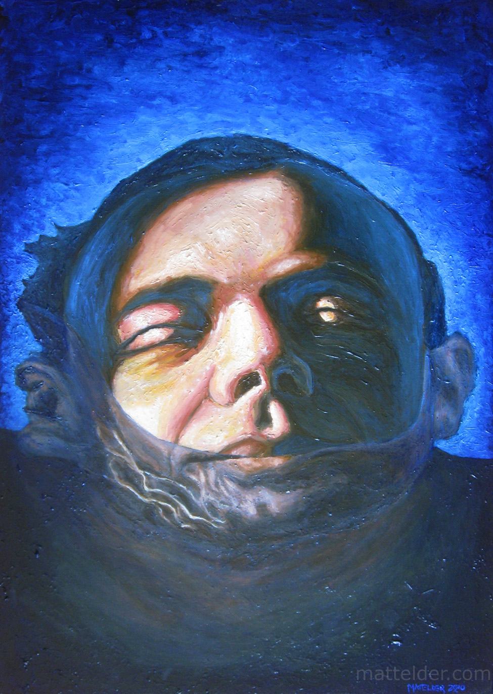 Good Morning - Self Portrait Oil Painting 