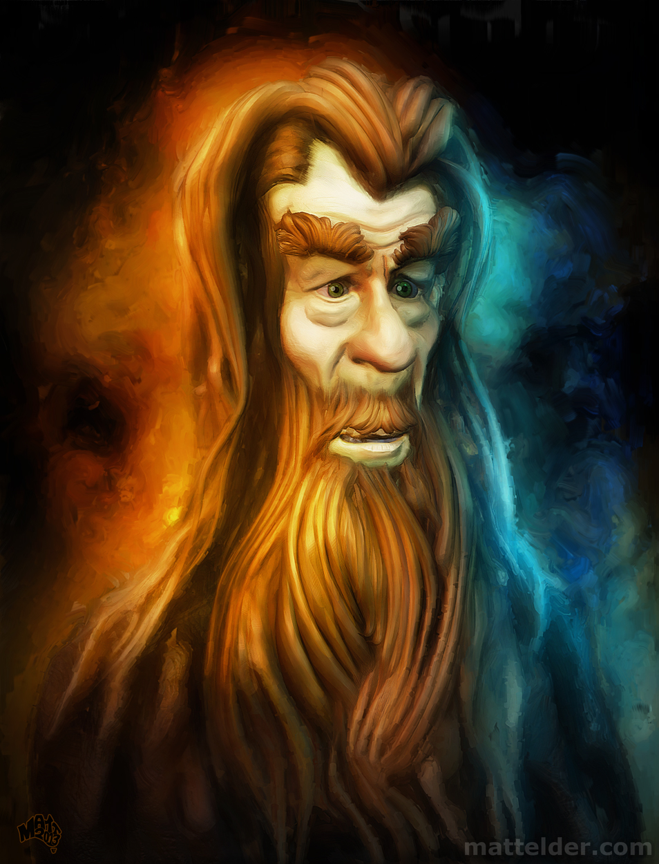 Gandalf - Ian McKellen Caricature Digital Art Piece