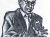 John Howard Talking with Hands Caricature