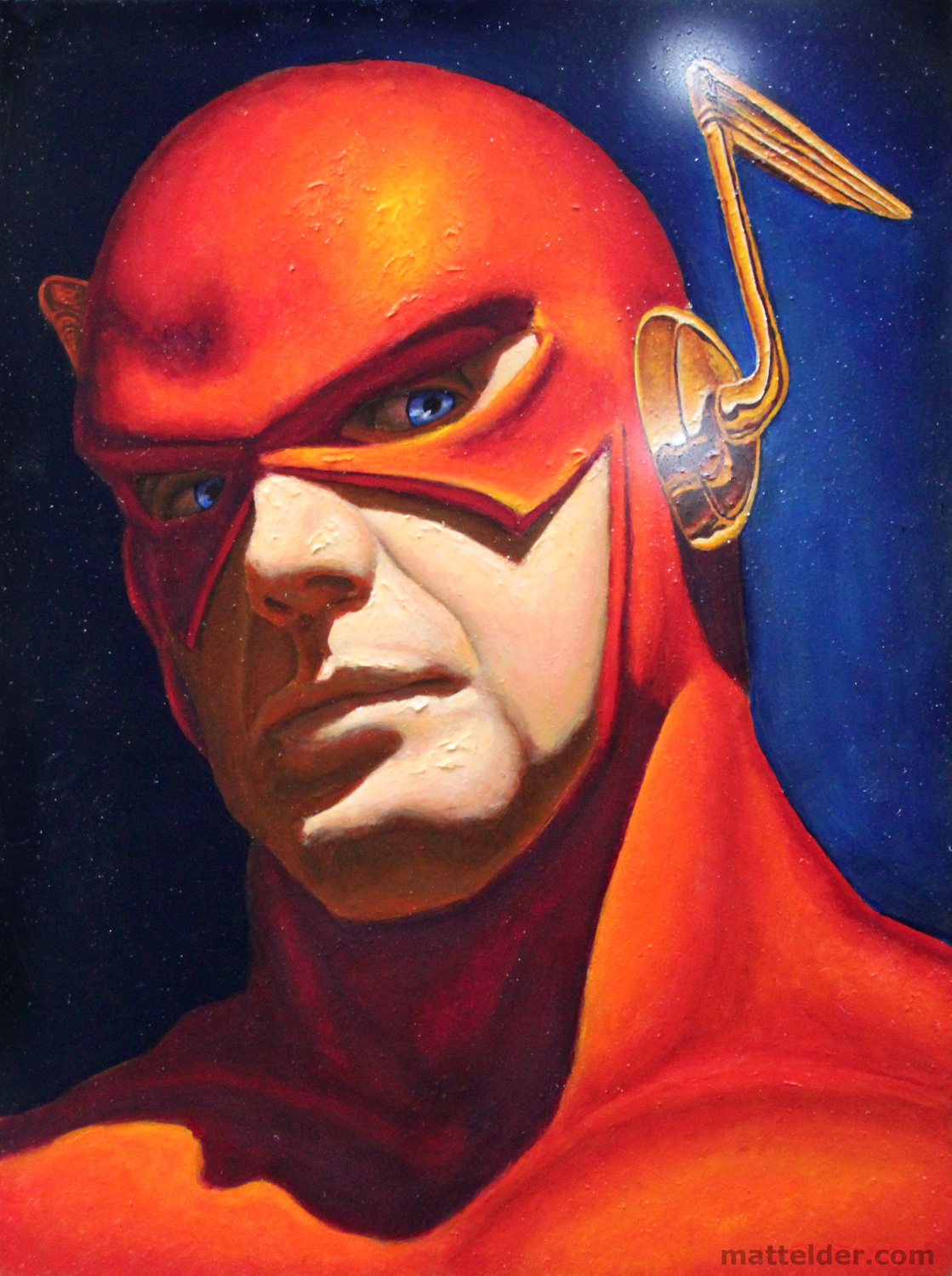 The Flash 01 Oil Portrait Painting