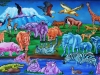 African Animals Nursery Mural Painting