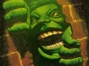 Hulk Smash Brick Wall Oil Portrait Painting
