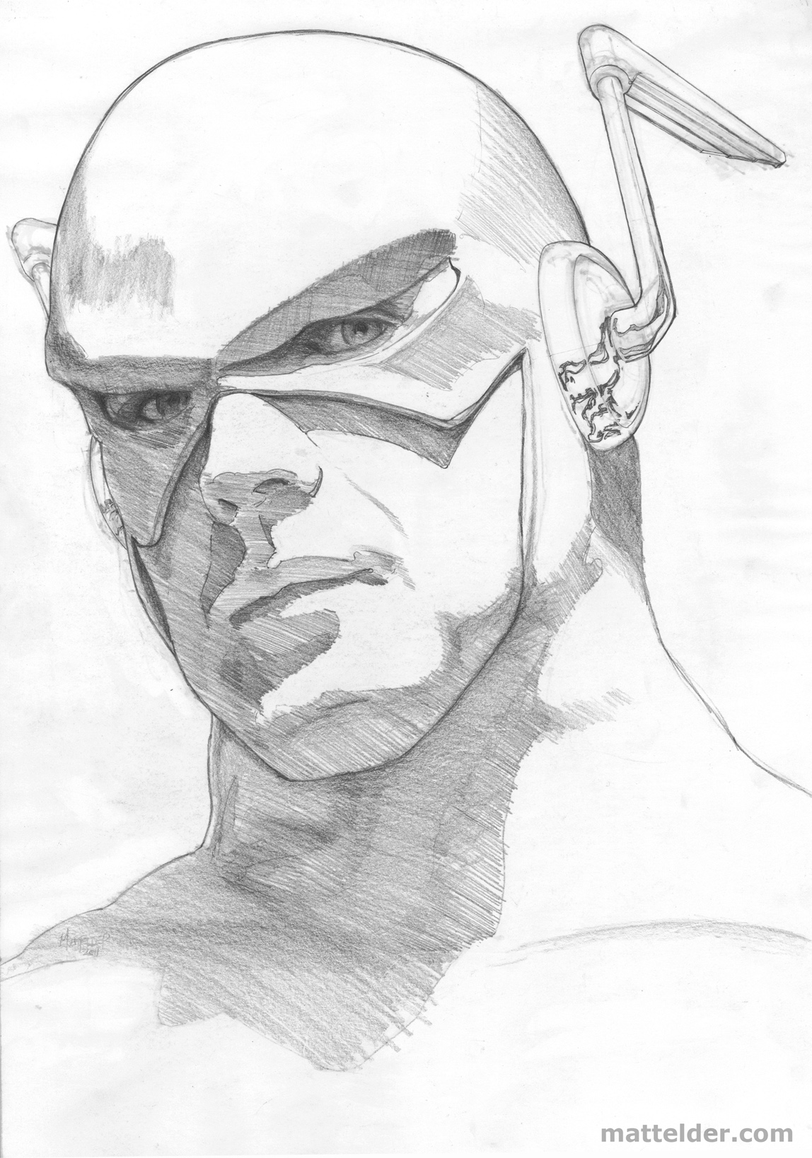 The Flash 01 Portrait Study Sketch