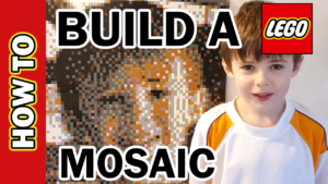 How to create a LEGO Mosaic Boy created with 1x1 Flat Tiles by mattelder.com