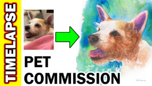 Video Thumbnail - Pet Portrait Timelapse Demonstration Pawtrait