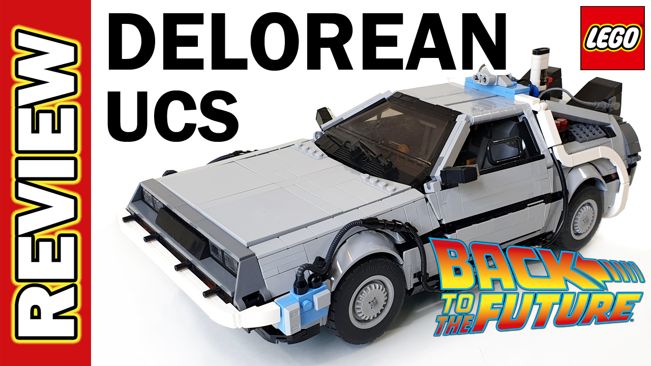LEGO DeLorean UCS Back to the Future Car MOC David Slater Review &  Time-lapse. Is It Any Good?!