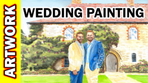 Video Thumbnail - Watercolor - Battel Hall at Leeds Castle Time Lapse Tube Art Wedding Painting