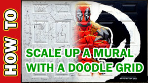 Video Thumbnail - 000317 Deadpool Mural How to Scale Up Mural Artwork Image Drawing