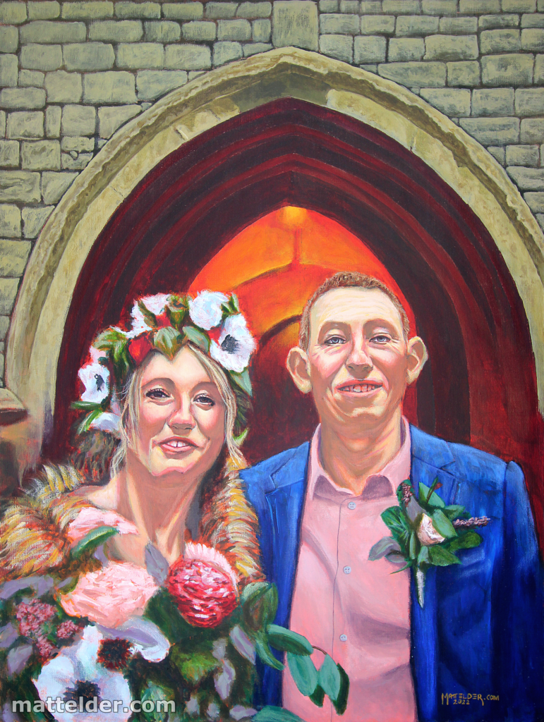 000324-Wedding-Couple-Portrait-Church-Archway